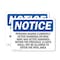 Signmission Persons Having Currently Active Diarrhea OSHA Notice Sign, Plastic, 10in W x 7in L, 2PK OS-2PACK-NS-P-710-L-17209 - alternate 1